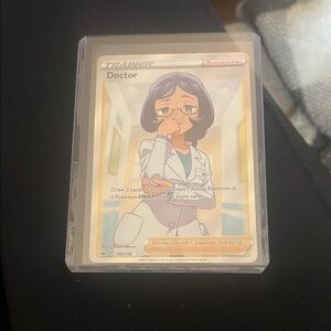 Pokemon Trainer Supporter Card - Doctor with Blue and White